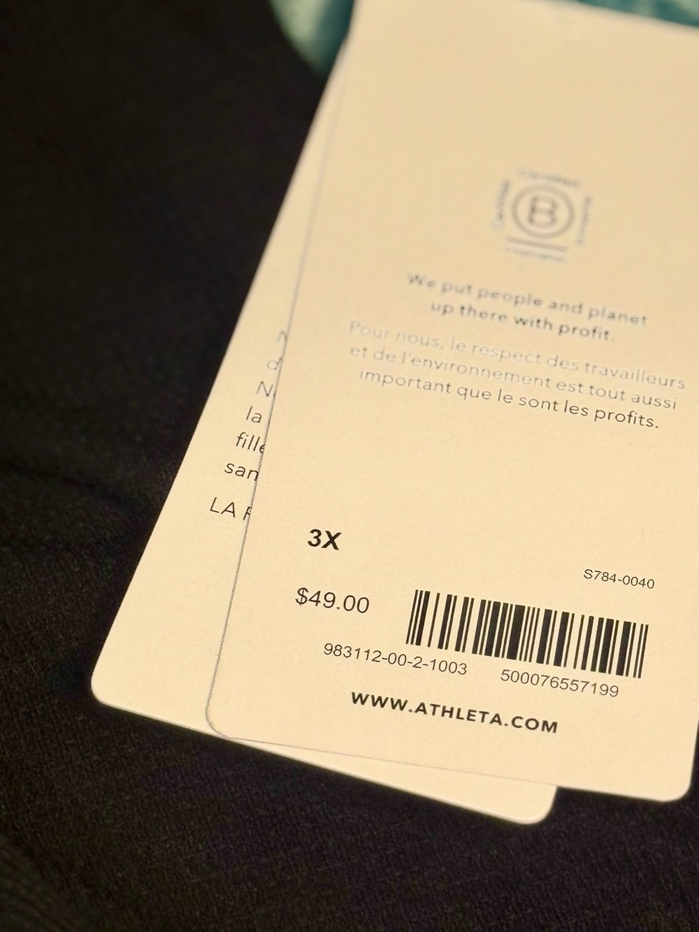 Athleta Women’s 3X Plus Black Waffle Knit Henley Long Sleeve Button Top 6Pk - Picture 3 of 5